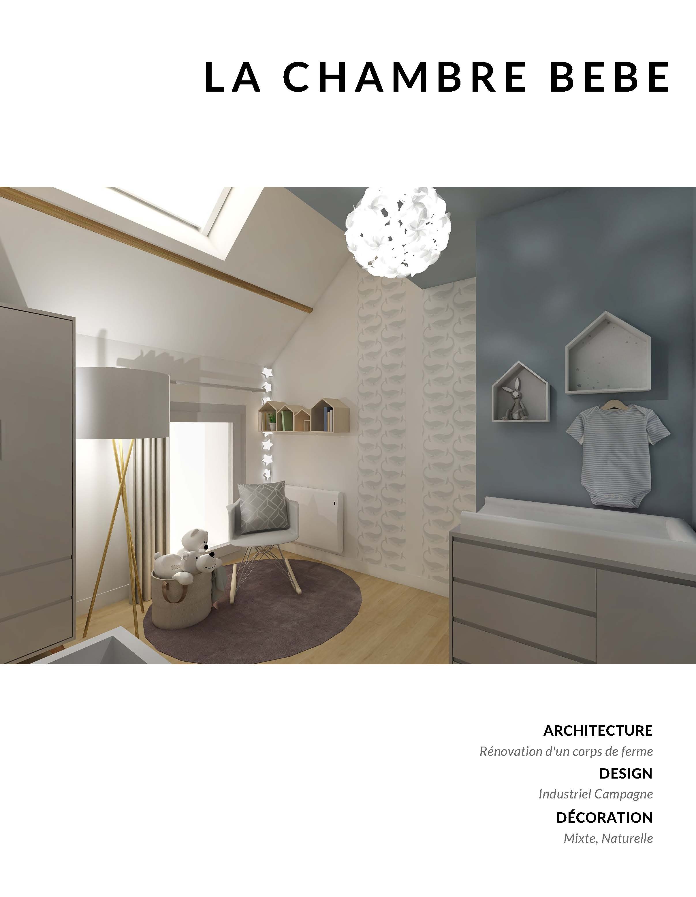 Corps de ferme renovation totale chambre de bébé