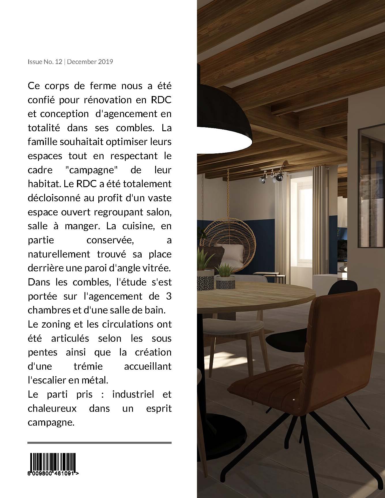 Corps de ferme renovation totale description campagne industrel