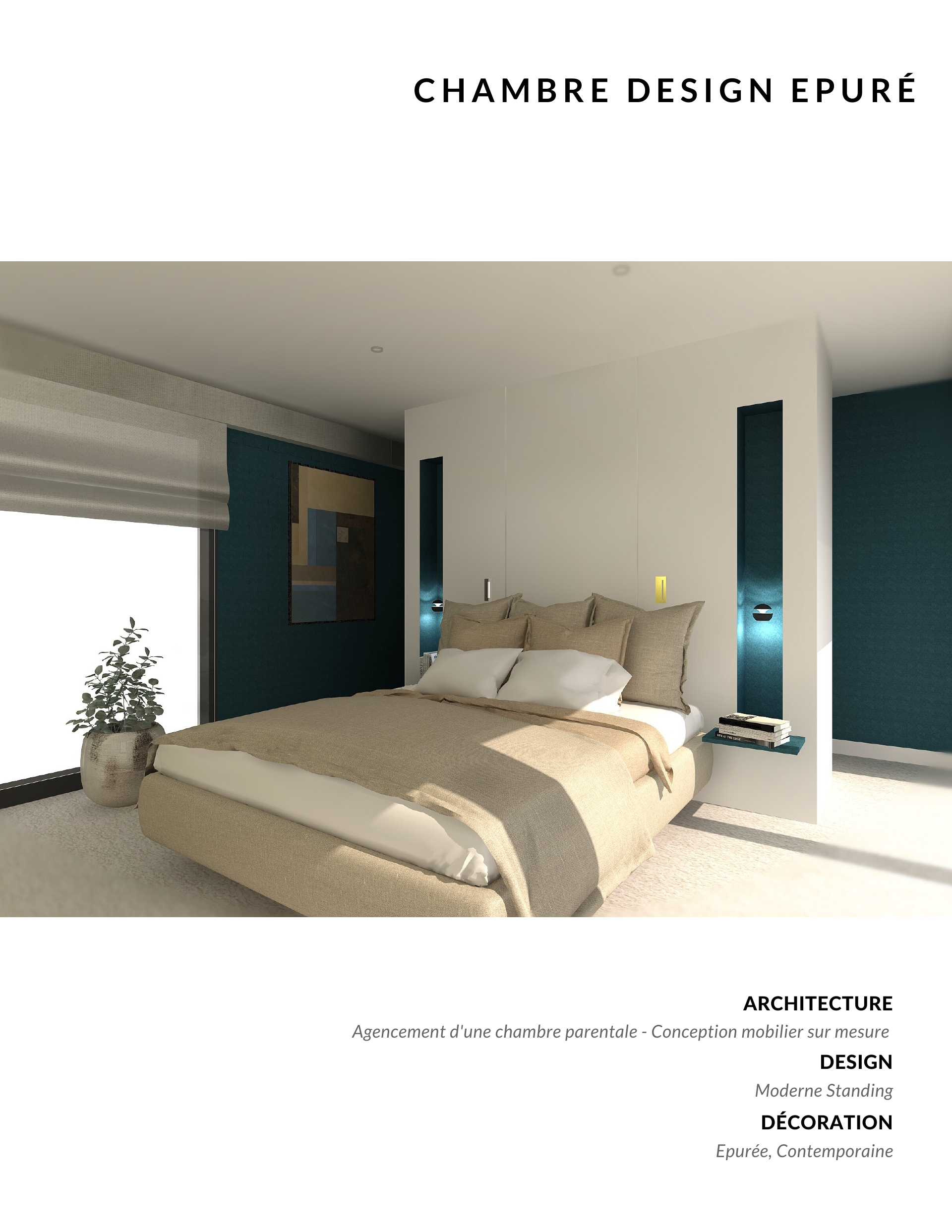 Moderne standing chambre
